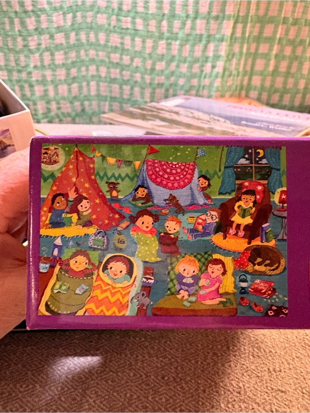 Eurographics Kids Pajama Party Puzzle - Orange & Purple, 60 Pieces. Ages 4 + - Picture 2 of 4